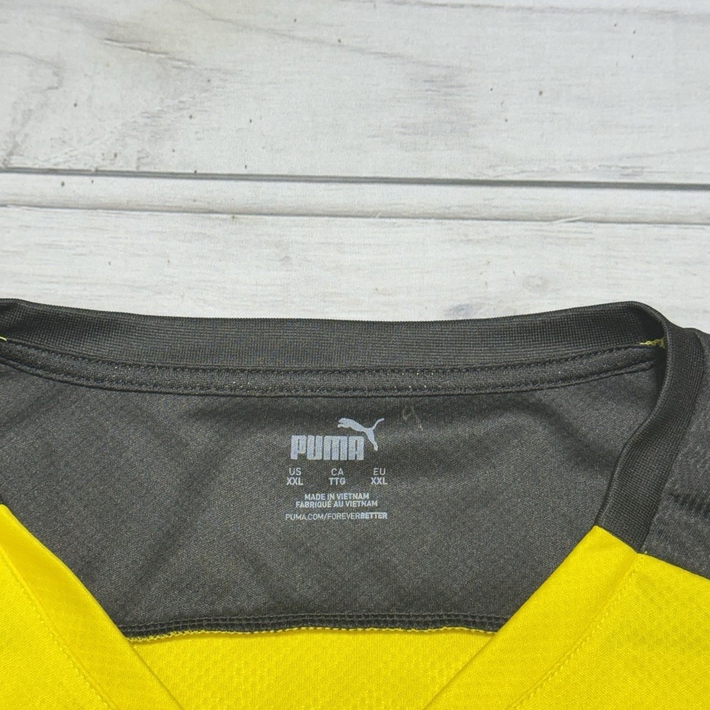 Puma Borussia Dortmund Soccer Jersey Mens XXL Yellow 2021-2022 Home Bundesliga - Picture 4 of 8
